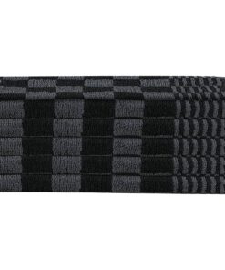 vidaXL 50-delige Keukendoekenset katoen zwart en grijs