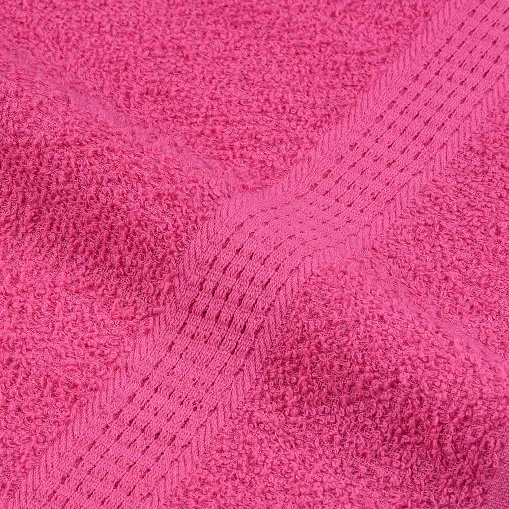 vidaXL 6-delige Handdoekenset FROGN 360 g/m² roze - Afbeelding 5
