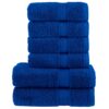 vidaXL 6-delige Handdoekenset SOLUND 600 g/m² blauw