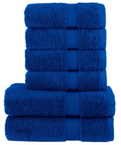 vidaXL 6-delige Handdoekenset SOLUND 600 g/m² blauw