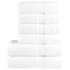 vidaXL 6-delige Handdoekenset SOLUND 600 g/m² wit