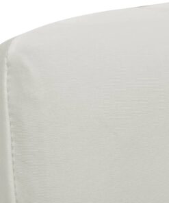 vidaXL 6 st Stoelhoezen recht stretch crèmekleurig