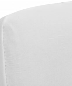 vidaXL 6 st Stoelhoezen recht stretch wit