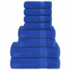 vidaXL 8-delige Handdoekenset FROGN 360 g/m² blauw