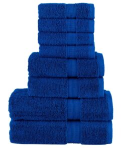 vidaXL 8-delige Handdoekenset SOLUND 600 g/m² blauw