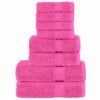vidaXL 8-delige Handdoekenset SOLUND 600 g/m² roze