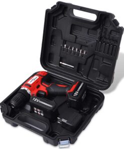 vidaXL Accuboormachineset met 18 V Li-ion-accu's