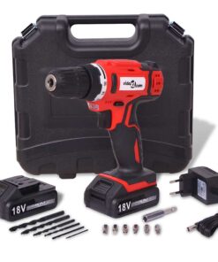 vidaXL Accuboormachineset met 18 V Li-ion-accu's