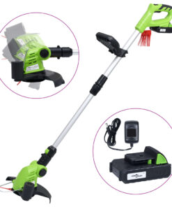 vidaXL Accugrastrimmer met accu 20 V 1500 mAh Li-ion