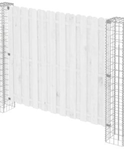 vidaXL Afrasteringspaal 2 pcs Zilver 20 x 20 x 190 cm Metaal