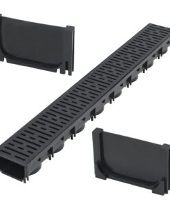 vidaXL Afvoergoot 1 m kunststof