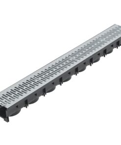 vidaXL Afvoergoten 6 m gegalvaniseerd staal 6 st