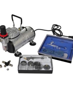 vidaXL Airbrush-compressorset met 2 pistolen