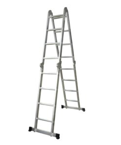 vidaXL Aluminium trapladder 8 treden 150 kg