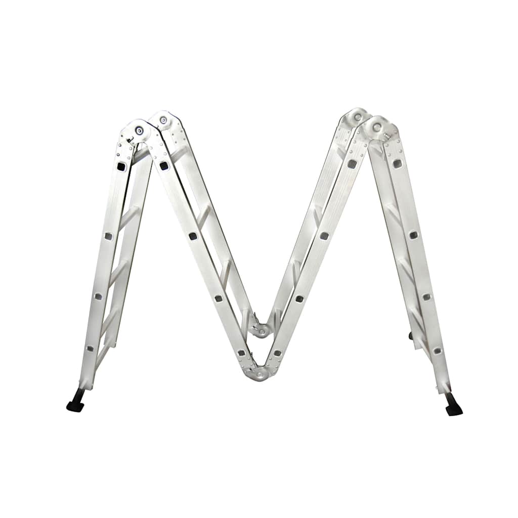 vidaXL Aluminium trapladder 8 treden 150 kg - Image 4