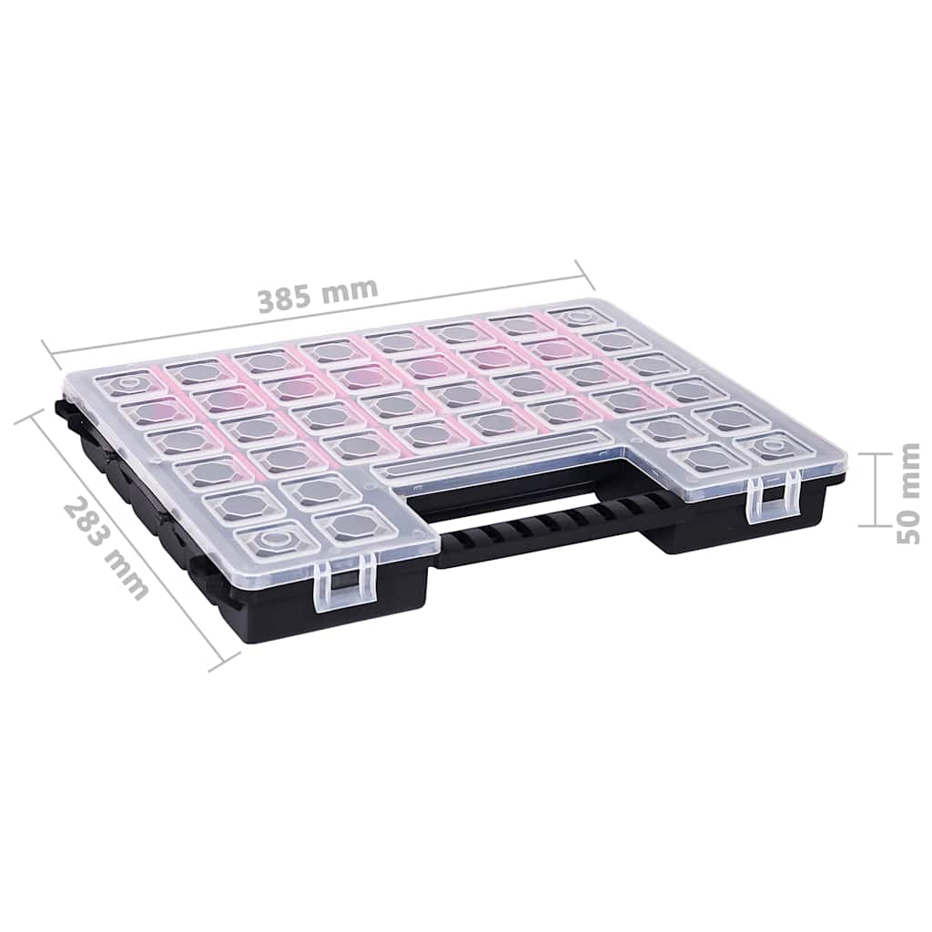 vidaXL Assortimentsdozen 5 st met verdelers 385x283x50 mm kunststof - Image 6