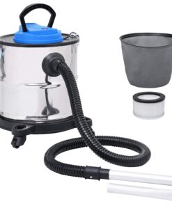 vidaXL Asstofzuiger met HEPA filter 1200 W 20 L roestvrij staal