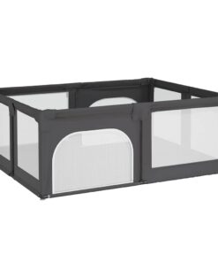 vidaXL Babybox met 2 deuren oxford stof donkergrijs