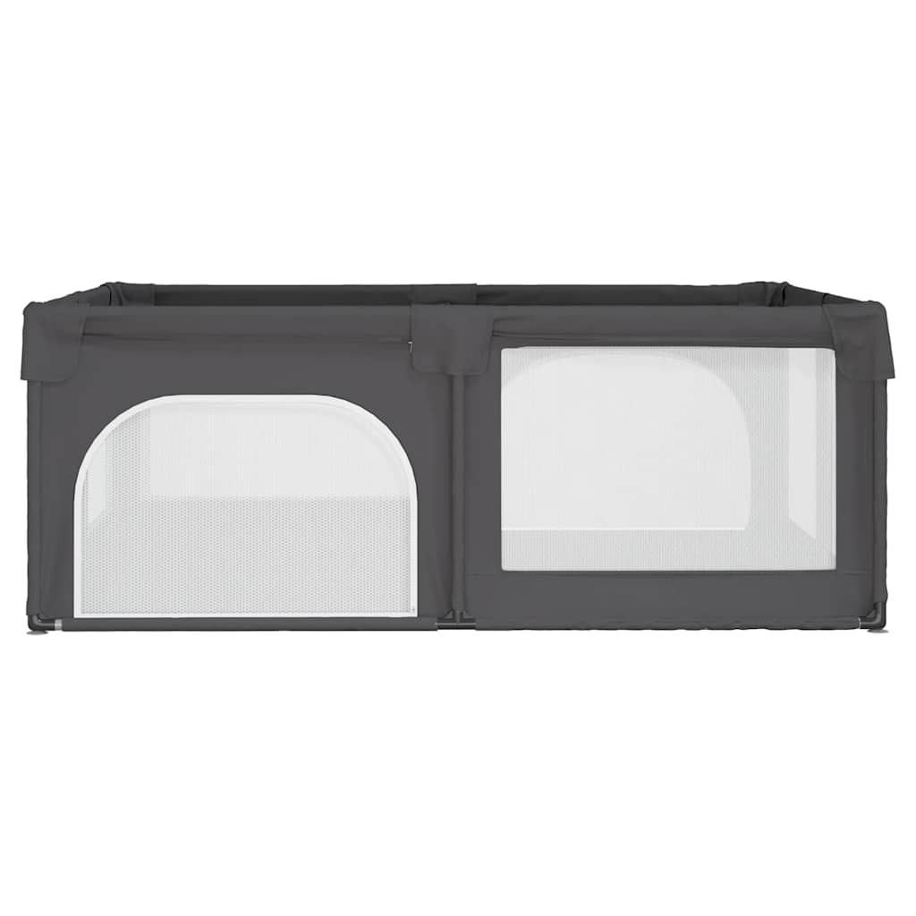 vidaXL Babybox met 2 deuren oxford stof donkergrijs - Image 4