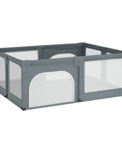 vidaXL Babybox met 2 deuren oxford stof lichtgrijs