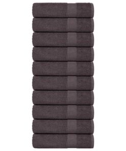 vidaXL Badhanddoeken FROGN 10 st 100x150 cm 360 g/m² antraciet