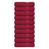 vidaXL Badhanddoeken FROGN 10 st 100x150 cm 360 g/m² bordeaux