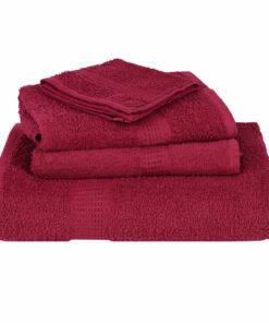 vidaXL Badhanddoeken FROGN 10 st 100x150 cm 360 g/m² bordeaux