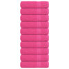 vidaXL Badhanddoeken FROGN 10 st 100x150 cm 360 g/m² roze