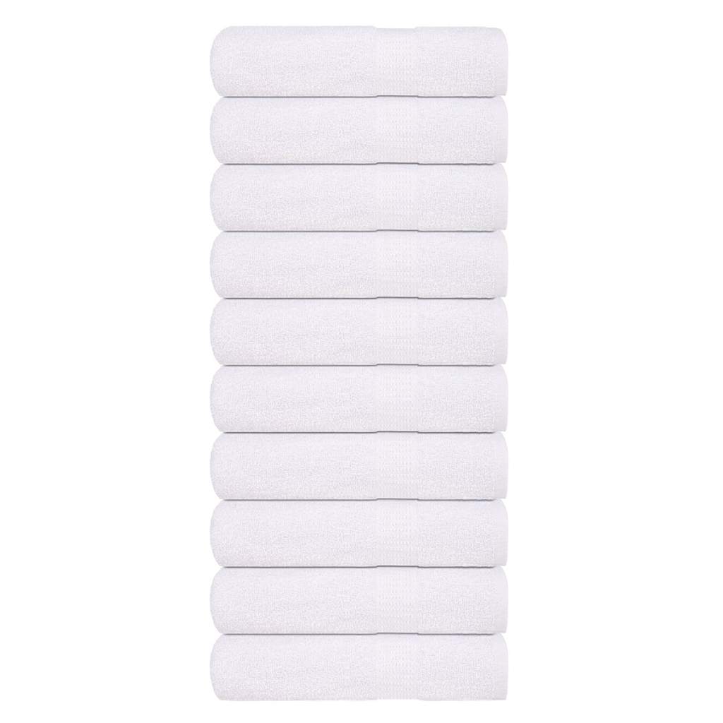 vidaXL Badhanddoeken FROGN 10 st 100x150 cm 360 g/m² wit
