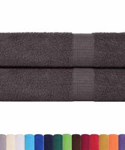 vidaXL Badhanddoeken FROGN 2 st 100x150 cm 360 g/m² antraciet