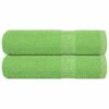 vidaXL Badhanddoeken FROGN 2 st 100x150 cm 360 g/m² appelgroen