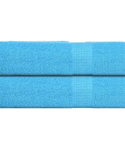 vidaXL Badhanddoeken FROGN 2 st 100x150 cm 360 g/m² turquoise