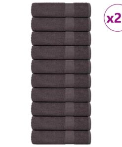 vidaXL Badhanddoeken FROGN 25 st 100x150 cm 360 g/m² antraciet