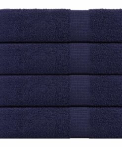 vidaXL Badhanddoeken FROGN 4 st 100x150 cm 360 g/m² marineblauw