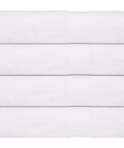 vidaXL Badhanddoeken FROGN 4 st 100x150 cm 360 g/m² wit