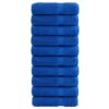 vidaXL Badhanddoeken SOLUND 10 st 600 g/m² 100x150 cm blauw