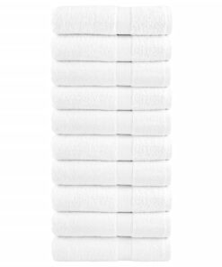 vidaXL Badhanddoeken SOLUND 10 st 600 g/m² 100x150 cm wit