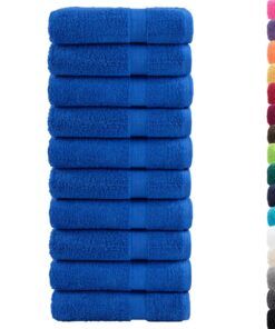 vidaXL Badhanddoeken SOLUND 10 st 600 g/m² 70x140 cm blauw