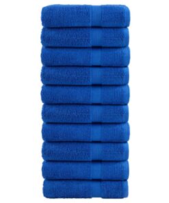 vidaXL Badhanddoeken SOLUND 10 st 600 g/m² 70x140 cm blauw