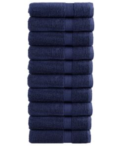 vidaXL Badhanddoeken SOLUND 10 st 600 g/m² 70x140 cm marineblauw