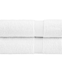 vidaXL Badhanddoeken SOLUND 2 st 600 g/m² 100x150 cm wit