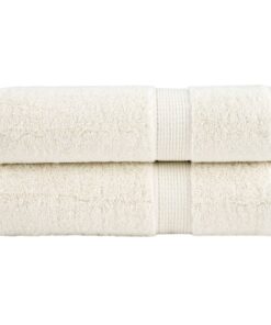 vidaXL Badhanddoeken SOLUND 2 st 600 g/m² 70x140 cm crèmekleurig