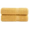 vidaXL Badhanddoeken SOLUND 2 st 600 g/m² 70x140 cm goudkleurig