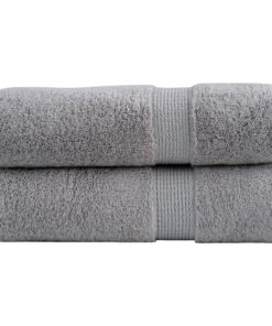 vidaXL Badhanddoeken SOLUND 2 st 600 g/m² 70x140 cm grijs