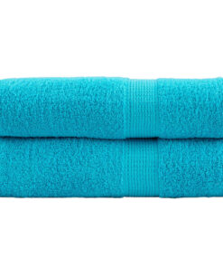 vidaXL Badhanddoeken SOLUND 2 st 600 g/m² 70x140 cm turquoise