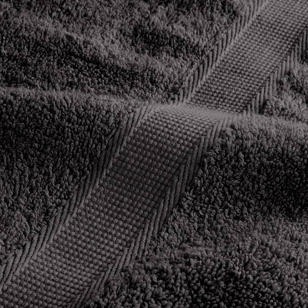 vidaXL Badhanddoeken SOLUND 25 st 600 g/m² 100x150 cm antraciet - Image 7