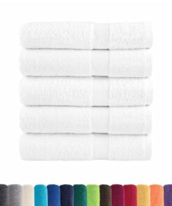 vidaXL Badhanddoeken SOLUND 25 st 600 g/m² 100x150 cm wit