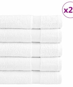 vidaXL Badhanddoeken SOLUND 25 st 600 g/m² 100x150 cm wit