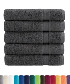 vidaXL Badhanddoeken SOLUND 25 st 600 g/m² 70x140 cm antraciet