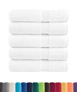 vidaXL Badhanddoeken SOLUND 25 st 600 g/m² 70x140 cm wit